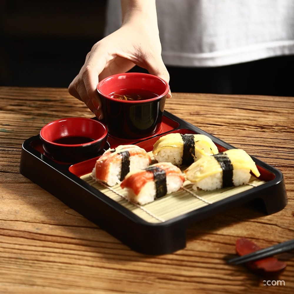 Sushi Mat Bamboo - Japon Tarzı Soğuk Erişte Tabağı, Bambu