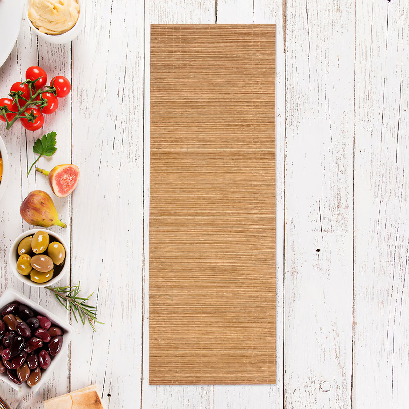 Sushi Mat Bamboo - Bambu Servis Altlığı Dokuma Rustik Çay
