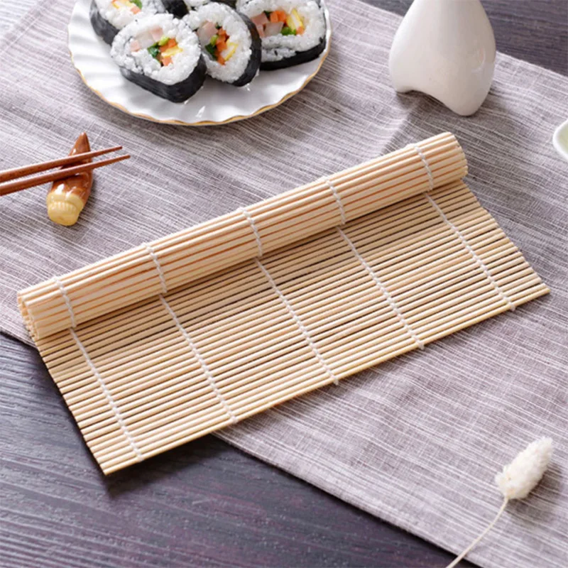 Sushi Mat Bamboo - Beyaz Kaplama ile zarif Bambu Suşi