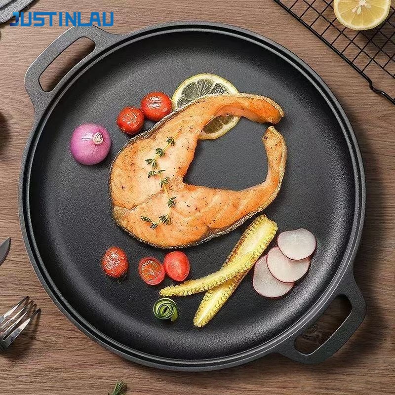Dosa Pan Iron - JUSTINLAU Çift Kulaklı kızartma tavası Dökme