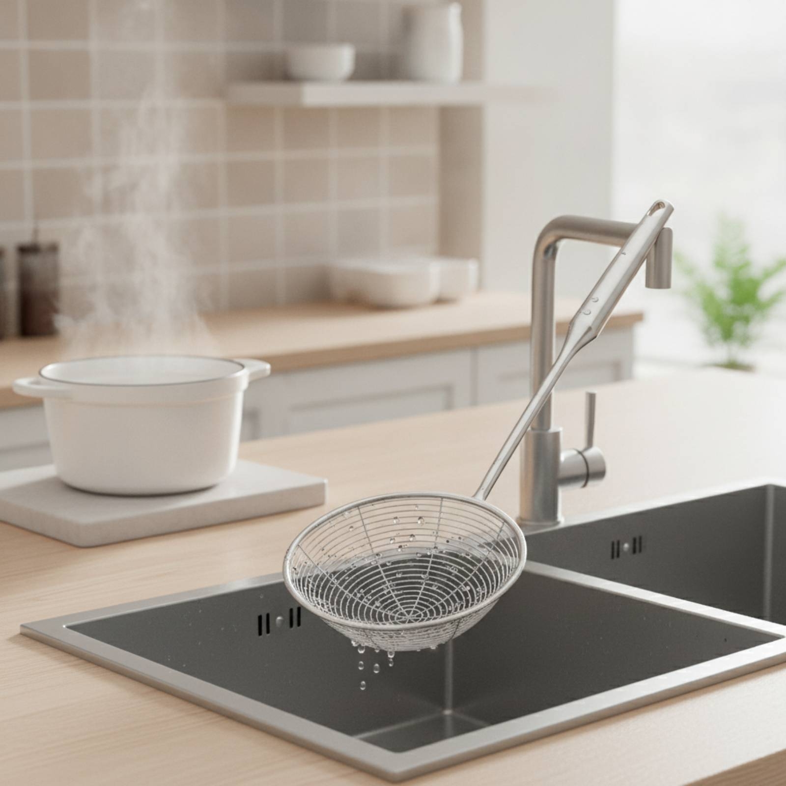 Süzgeç, Derin Sepetli Tel Örgü - Home Cooking Oil incelemesi ve fiyatı